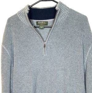Eddie Bauer Men's XL Signature 1/4 Zip Sweater